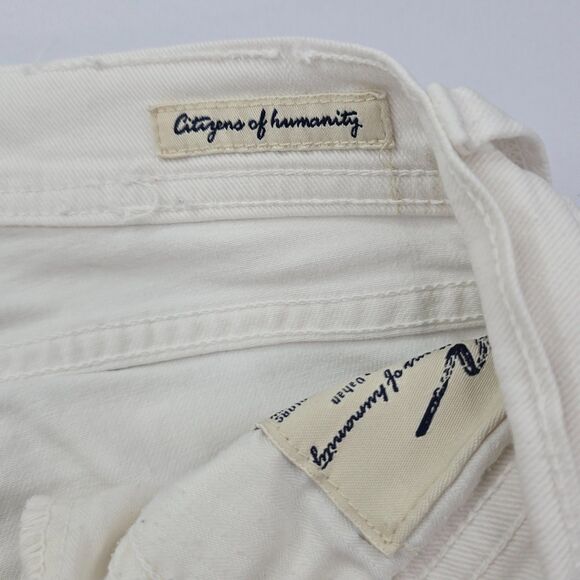 Citizens of Humanity Ava #142 stretch low rise straight leg white size 28 - Picture 3 of 9